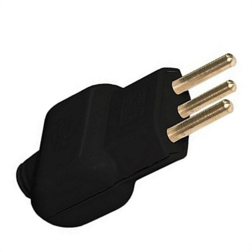 Pino Prensa Cabo Macho Interneed 2 Polos+Terra 10A. Preto 61694 - Kit C/10 Pecas Pino Prensa Cabo Macho Interneed 2 Polos+Terra 10A. Preto 61694 - Kit C/10 Pecas