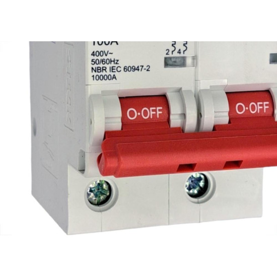 Disjuntor Steck ''Din'' Bipolar 100A. C Disjuntor Steck ''Din'' Bipolar 100A. C