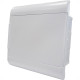 Centrinho Steck Pvc Embutir Branco Para 8 Disjuntores Din Sem Barramento