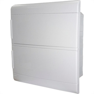 Centrinho Steck Pvc Embutir Branco Para 24 Disjuntores Din Sem Barramento