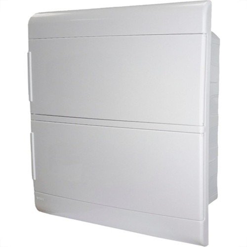 Centrinho Steck Pvc Embutir Branco Para 24 Disjuntores Din Sem Barramento