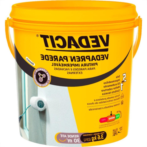 Otto Vedacit Vedapren Parede Pintura Impermeavel Branca 3,6Kg Otto Vedacit Vedapren Parede Pintura Impermeavel Branca 3,6Kg