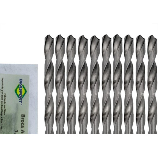 Broca Aco Rapido Brasfort 1,5Mm - 7470 - Kit C/10 Pecas Broca Aco Rapido Brasfort 1,5Mm - 7470 - Kit C/10 Pecas