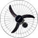 Ventilador Parede Ventisol 60Cm. 200W. Preto Bivolt Ventilador Parede Ventisol 60Cm. 200W. Preto Bivolt