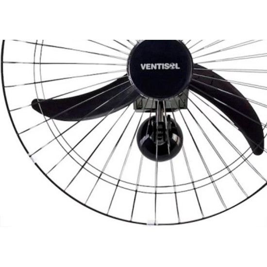 Ventilador Parede Ventisol 60Cm. 200W. Preto Bivolt Ventilador Parede Ventisol 60Cm. 200W. Preto Bivolt
