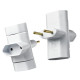 Pino 3 Saidas Flp 2 Polos 10A. Branco - Kit C/10 Pecas Pino 3 Saidas Flp 2 Polos 10A. Branco - Kit C/10 Pecas
