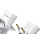 Pino 3 Saidas Flp 2 Polos 10A. Branco - Kit C/10 Pecas Pino 3 Saidas Flp 2 Polos 10A. Branco - Kit C/10 Pecas