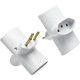 Pino 3 Saidas Flp 2 Polos+Terra 10A. Branco - Kit C/10 Pecas Pino 3 Saidas Flp 2 Polos+Terra 10A. Branco - Kit C/10 Pecas