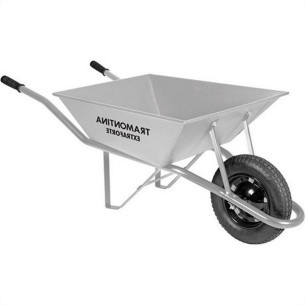 Carrinho De Pedreiro Tramontina Com Cacamba Metalica Reforcada 65L Pneu E Camara 77714/435