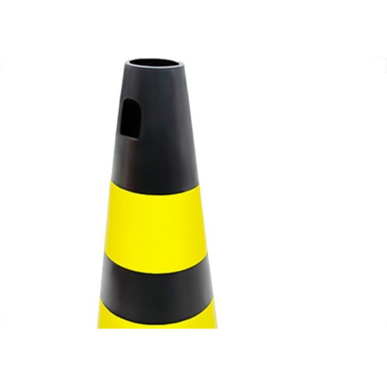 Cone Sinalizacao Plastcor 50Cm Preto/Amarelo
