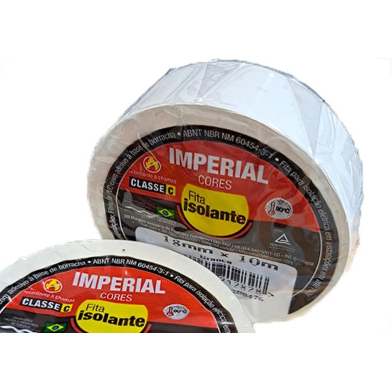 Fita Isolante 3M Imperial. 10M Branca - Kit C/10 Pecas Fita Isolante 3M Imperial. 10M Branca - Kit C/10 Pecas