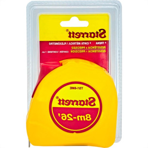 Trena Starrett Amarela Com Trava 8Mx26Mm - K-Ts1-8Me-S