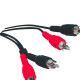 Cabo Audio/Video 2Rca + 2Rca 1,80M - Kit C/10 Pecas Cabo Audio/Video 2Rca + 2Rca 1,80M - Kit C/10 Pecas