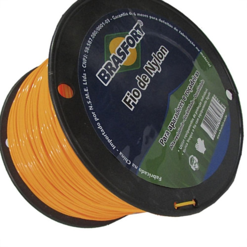 Fio De Nylon Para Aparador De Grama Brasfort 3,0Mm Com 1Kg - 7542 Fio De Nylon Para Aparador De Grama Brasfort 3,0Mm Com 1Kg - 7542