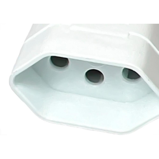 Pino Femea Ilumi 2 Polos+Terra 10A. Branco Prensa Cabo - 1433Pct - Kit C/10 Pecas Pino Femea Ilumi 2 Polos+Terra 10A. Branco Prensa Cabo - 1433Pct - Kit C/10 Pecas
