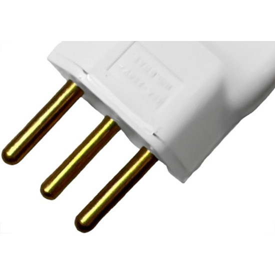 Pino Prensa Cabo Ilumi 2 Polos+Terra 10A. Branco - 14350Pct - Kit C/10 Pecas Pino Prensa Cabo Ilumi 2 Polos+Terra 10A. Branco - 14350Pct - Kit C/10 Pecas