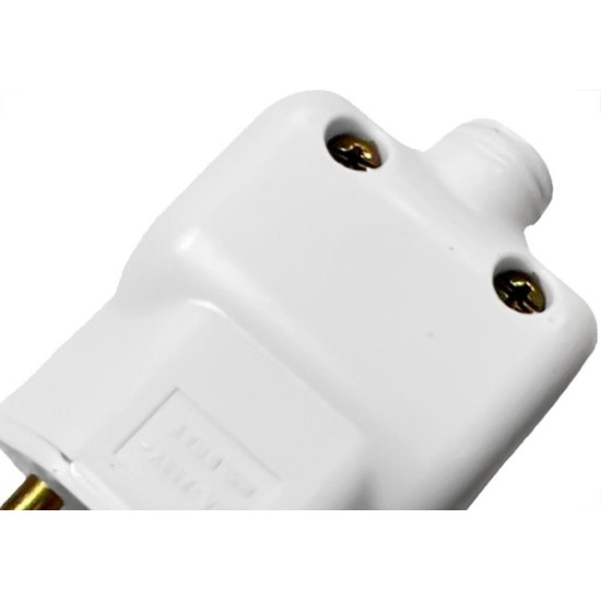 Pino Prensa Cabo Ilumi 2 Polos+Terra 10A. Branco - 14350Pct - Kit C/10 Pecas Pino Prensa Cabo Ilumi 2 Polos+Terra 10A. Branco - 14350Pct - Kit C/10 Pecas