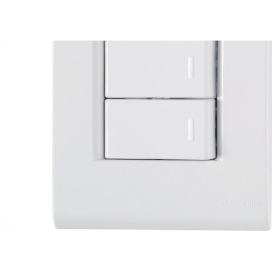 Conjunto Tramontina Com Placa Liz Branca 3 Simples - 57170/070 Conjunto Tramontina Com Placa Liz Branca 3 Simples - 57170/070