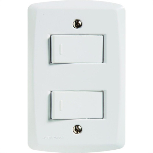 Conjunto Tramontina Com Placa Lux2 2 Simples 57145/040 Conjunto Tramontina Com Placa Lux2 2 Simples 57145/040