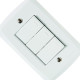 Conjunto Tramontina Com Placa Lux2 3 Simples 57145/070 Conjunto Tramontina Com Placa Lux2 3 Simples 57145/070