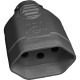Pino Femea Ilumi 2 Polos+Terra 10A. Preto Prensa Cabo - 1432Pct - Kit C/10 Pecas Pino Femea Ilumi 2 Polos+Terra 10A. Preto Prensa Cabo - 1432Pct - Kit C/10 Pecas