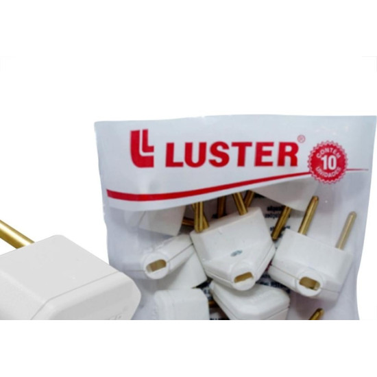 Pino Triangulo Luster 10A. Branco - Kit C/10 Pecas
