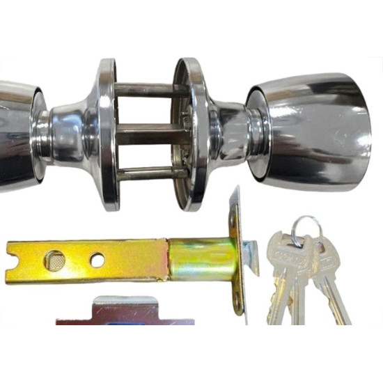 Fechadura Gold Divisoria Tubular Cromada - Sft 050001 Fechadura Gold Divisoria Tubular Cromada - Sft 050001