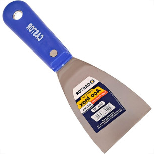 Espatula Castor Aco Inox Cabo Plastico Reforcado Azul 60Mm - 791