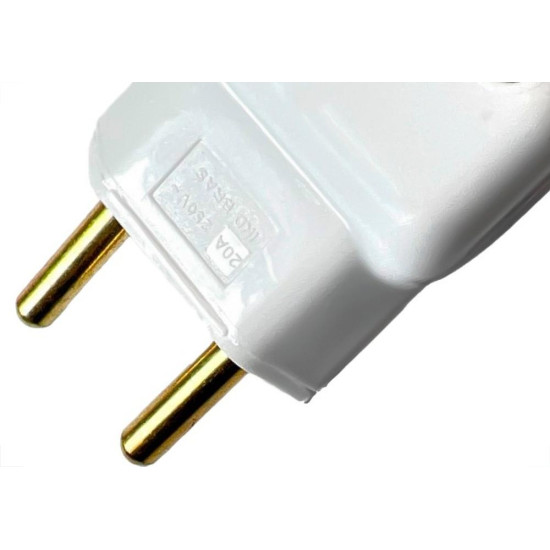 Pino Prensa Cabo Ilumi 2 Polos 10A. Branco 14240 - Kit C/10 Pecas