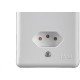 Conjunto Ilumi Stylus Branco Com Placa 2 Tomadas 2P+T. 10A. - 201200 Monobloco Conjunto Ilumi Stylus Branco Com Placa 2 Tomadas 2P+T. 10A. - 201200 Monobloco
