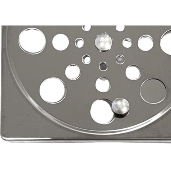 Grelha Aco Inox Quadrada Overtime 15X15Cm Com Fecho Grelha Aco Inox Quadrada Overtime 15X15Cm Com Fecho