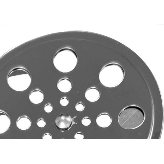 Grelha Aco Inox Redonda Overtime 10X10Cm Com Fecho Grelha Aco Inox Redonda Overtime 10X10Cm Com Fecho