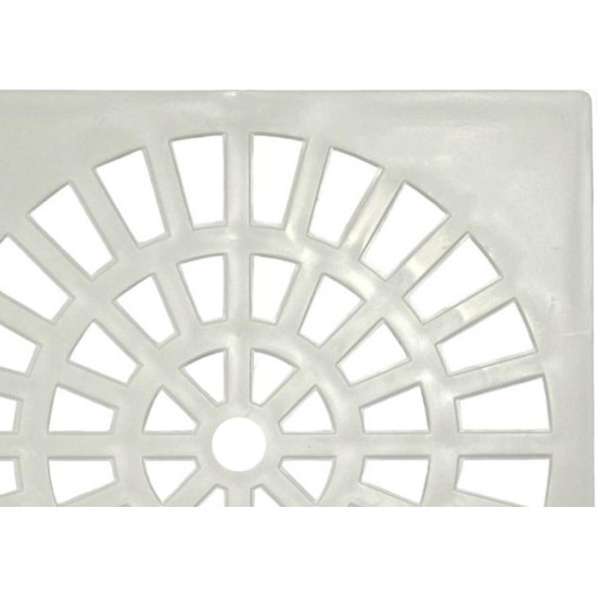 Grelha Plastica Quadrada Branca Herc 15X15Cm - 2284 - Kit C/6 Pecas Grelha Plastica Quadrada Branca Herc 15X15Cm - 2284 - Kit C/6 Pecas