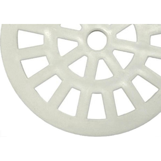 Grelha Plastica Redonda Branca Herc 10X10Cm - 2293 - Kit C/6 Pecas Grelha Plastica Redonda Branca Herc 10X10Cm - 2293 - Kit C/6 Pecas