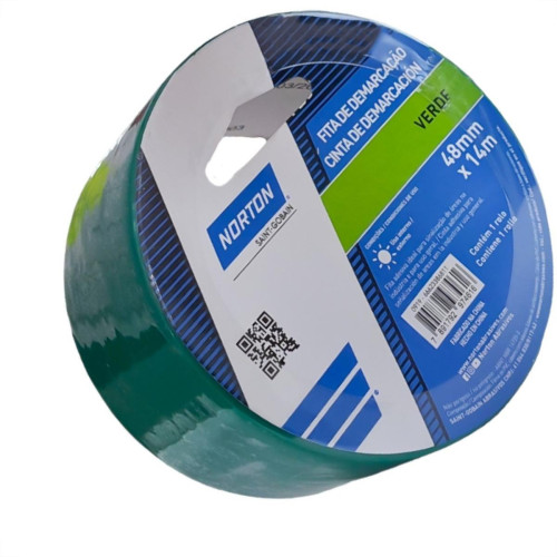 Fita Demarcacao Solo Norton Verde 48Mm X 14M