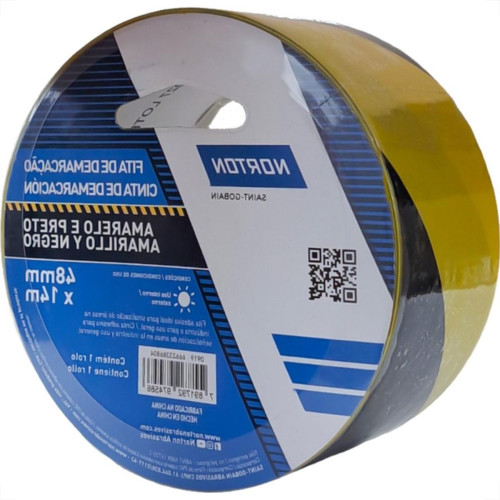 Fita Demarcacao Solo Zebrada Norton 48Mm X 14M Fita Demarcacao Solo Zebrada Norton 48Mm X 14M