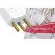 Pino Macho Luster 2 Polos+Terra 10A. Branco 2064 - Kit C/10 Pecas Pino Macho Luster 2 Polos+Terra 10A. Branco 2064 - Kit C/10 Pecas