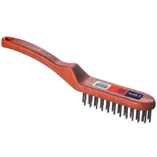 Escova De Aco Manual Atlas Plastico Com Cabo 3 Fileiras - Kit C/12 Pecas Escova De Aco Manual Atlas Plastico Com Cabo 3 Fileiras - Kit C/12 Pecas
