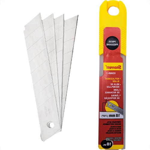 Lamina Estilete Larga Starrett 18Mm Com 10 Pecas Ks06R Lamina Estilete Larga Starrett 18Mm Com 10 Pecas Ks06R