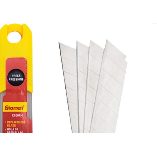 Lamina Estilete Larga Starrett 18Mm Com 10 Pecas Ks06R Lamina Estilete Larga Starrett 18Mm Com 10 Pecas Ks06R
