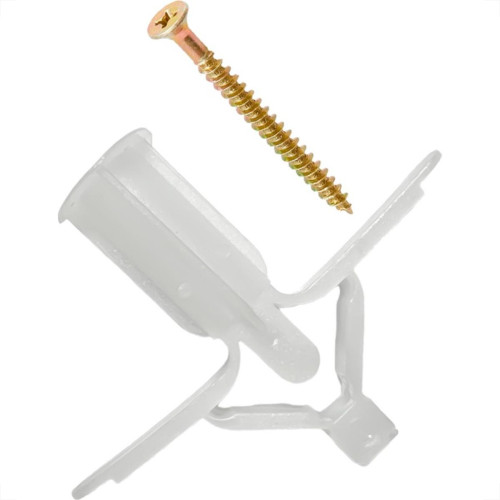 Bucha Fixacao Para Gesso Sforplast Fly Com Parafuso No.02 Pacote Com 25 Pecas (4 A 16Mm)