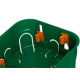 Caixinha De Luz Pvc Para Drywall Ribeiro Fabril Verde 4X4 - Kit C/10 Pecas Caixinha De Luz Pvc Para Drywall Ribeiro Fabril Verde 4X4 - Kit C/10 Pecas