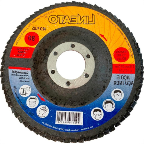 Disco Flap Lineato Itambe 4.1/2'' - Grao 80 Disco Flap Lineato Itambe 4.1/2'' - Grao 80