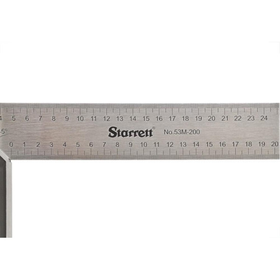 Esquadro Starrett Aluminio 10'' - 25Cm K53M-250S Esquadro Starrett Aluminio 10'' - 25Cm K53M-250S