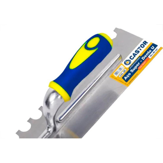 Desempenadeira Aco Castor Dentada 10 X 40Cm Dente U - 426