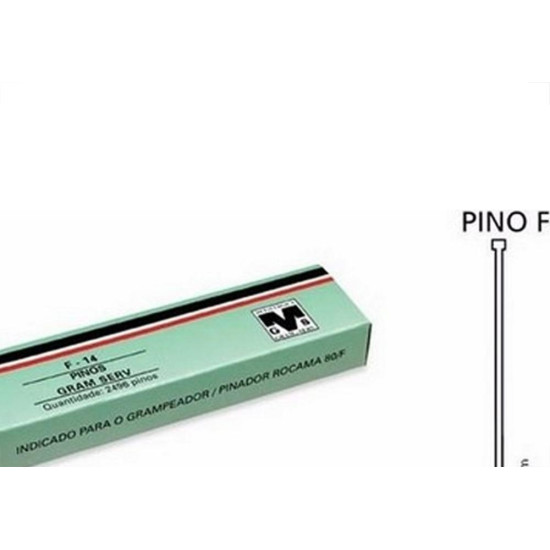 Pino Para Grampeador/Pinador Gramserv F-10Mm Pino Para Grampeador/Pinador Gramserv F-10Mm