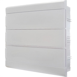 Centrinho Steck Pvc Embutir Branco Para 36 Disjuntores Din Sem Barramento