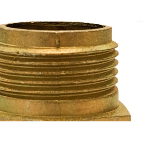Aumento Garden Zamac Amarelo 3/4'' Curto - 10860E