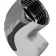 Joelho Latao Cromado Metais Rei 90º 3/4X1/2'' Joelho Latao Cromado Metais Rei 90º 3/4X1/2''