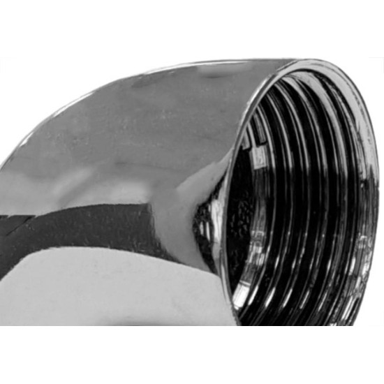 Joelho Latao Cromado Metais Rei 90º 3/4X1/2'' Joelho Latao Cromado Metais Rei 90º 3/4X1/2''